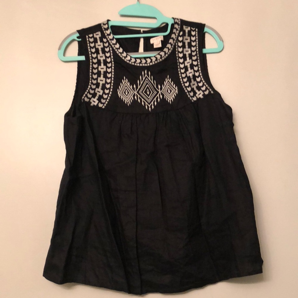 J. Crew Linen Tank Top